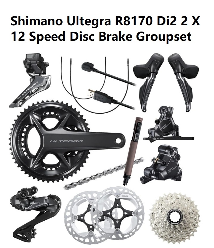 Groupset Shimano Ultegra R8170 Di2 Disc 12s Carbon Sport Bike Csb