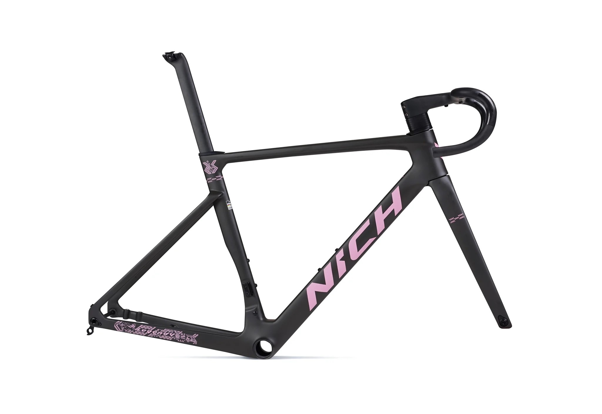 Nich Bike Frame Legend 4 Dark Grey Pink