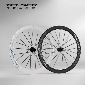 Bánh Xe Đạp Telser Nan Hoa Carbon, Phanh đĩa, Bộ Vành Carbon Dạng Sóng, Vành Carbon 700c Cx32