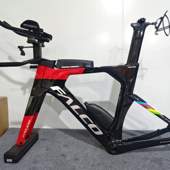 FALCO 912 KHUNG XE ĐẠP TT-Triathlon đỏ đen