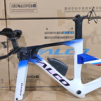 Falco 918 Khung Xe ĐẠp Tt Triathlon Ba Môn Phối Hợp Trắng Xanh đen 2