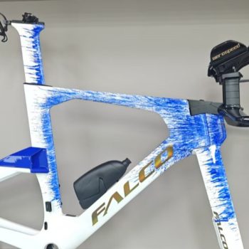 Falco 918 Khung Xe ĐẠp Tt Triathlon Ba Môn Phối Hợp Trắng Xanh Nước 1