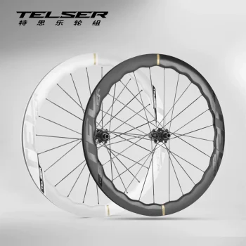 Bánh Xe Đạp Telser Nan Hoa Carbon, Phanh đĩa, Bộ Vành Carbon Dạng Sóng, Vành Carbon 700c